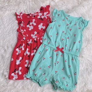 Carter’s Baby Girl Cherries 🍒 & Blossoms Bundle